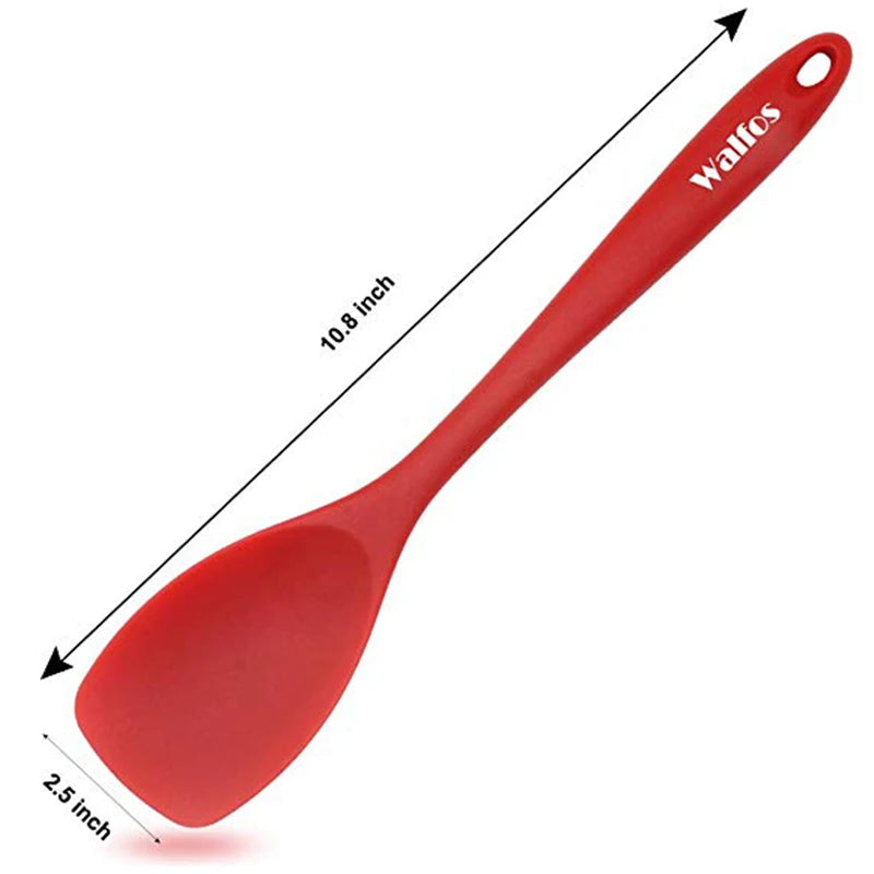 Walfos Non-Stick Silicone Shovel Heat-Resistant Handle Turner Kitchen Spatula Cooking Tool