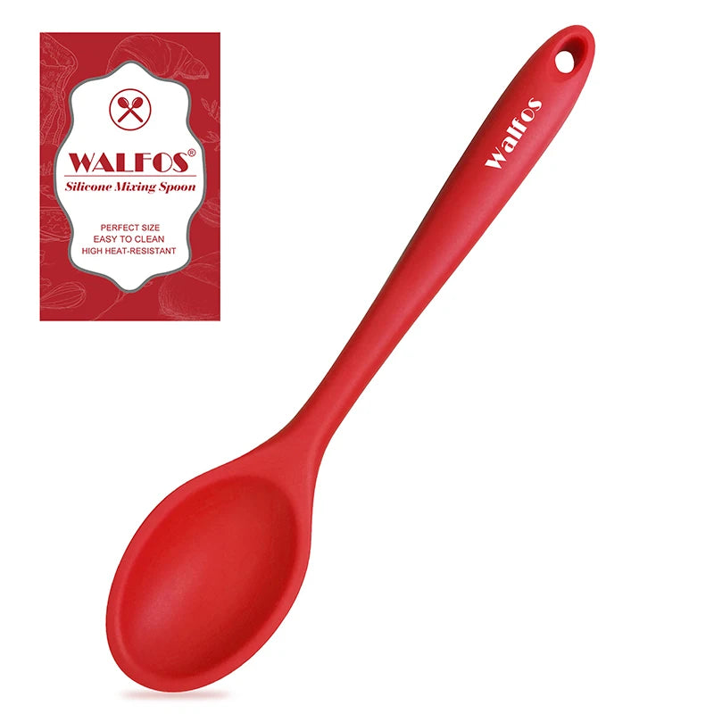 Walfos Non-Stick Silicone Shovel Heat-Resistant Handle Turner Kitchen Spatula Cooking Tool