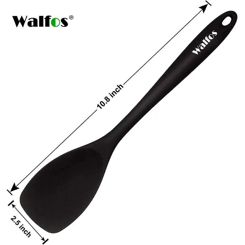 Walfos Non-Stick Silicone Shovel Heat-Resistant Handle Turner Kitchen Spatula Cooking Tool