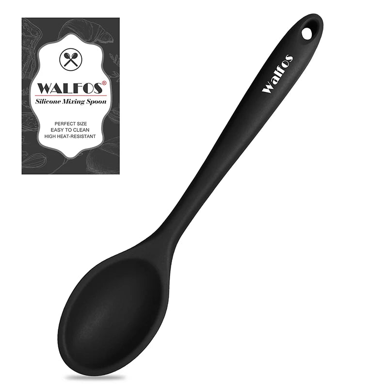 Walfos Non-Stick Silicone Shovel Heat-Resistant Handle Turner Kitchen Spatula Cooking Tool