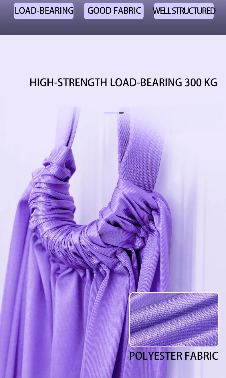 Aerial Yoga Hammock Swing Door Reverse Rope Stretch Belt Flexibility Stretch Leg Stretch Belt Ballet Dance Gymnastics Coach