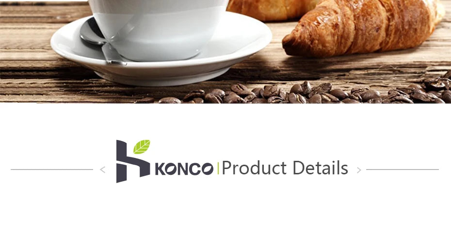 KONCO Inner Scale Espresso Coffee Milk Frothing Pitcher Stainless Steel Creamer Macchiato Cappuccino Latte Art Maker Pitcher Cup