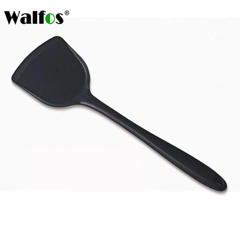 Walfos Non-Stick Silicone Shovel Heat-Resistant Handle Turner Kitchen Spatula Cooking Tool