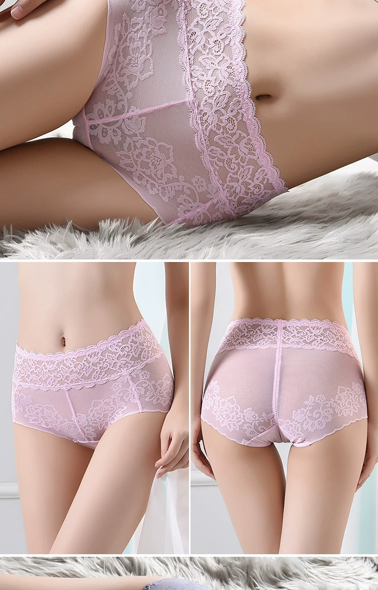 Cat Shop Boys - Lace Women's Underwear New Arrival Summer Thin Best Selling 2024 Hip Lifting and Mid - Waist Cotton Crotch Women's Belly Contracting Sexy