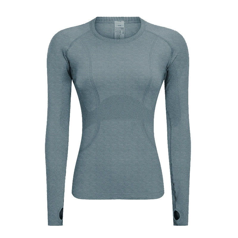 Mitaogirl Seamless Long Sleeves Women's Stretch Sports T-shirt