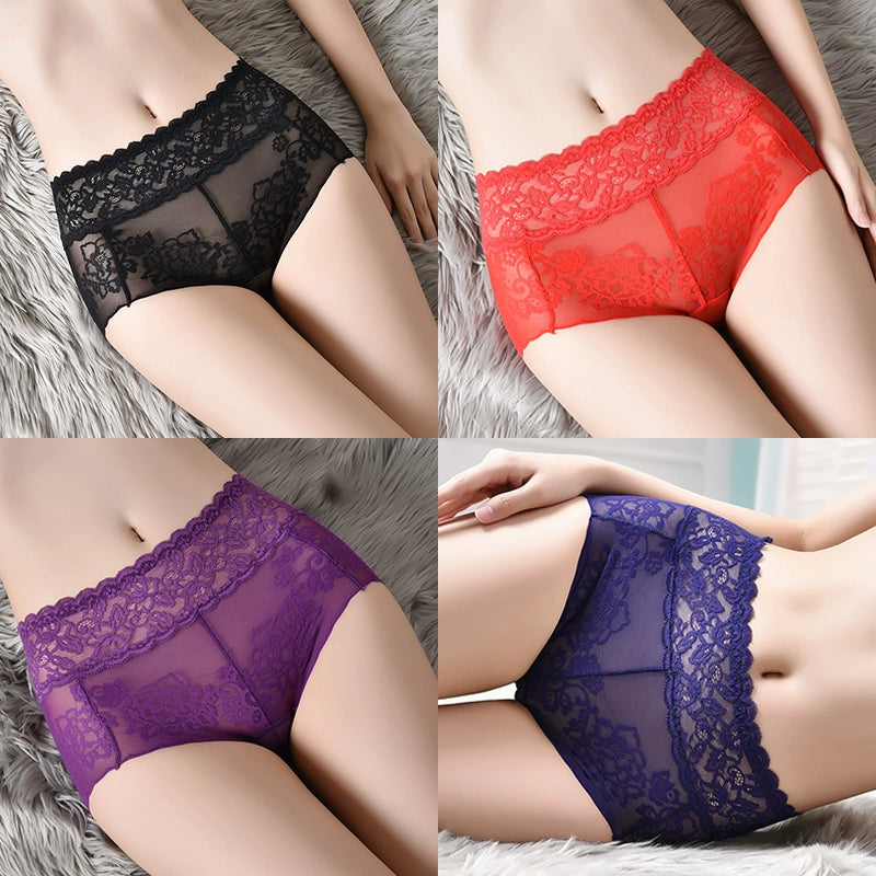 Cat Shop Boys - Lace Women's Underwear New Arrival Summer Thin Best Selling 2024 Hip Lifting and Mid - Waist Cotton Crotch Women's Belly Contracting Sexy