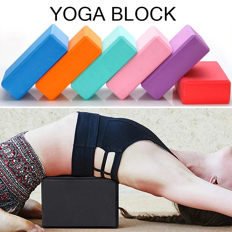 Colored EVA Yoga Block Brick Non-Slip Body Shaping Health Training Sports Stretching Exercise Pilates Gym Foam Fitness Equipment