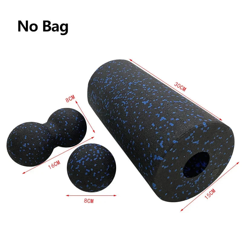 Hollow Yoga Roller Massage Peanut Ball Set EPP Fitness Foam Column For Back Pain Legs Hip Deep Tissue Stretching Muscle Relax