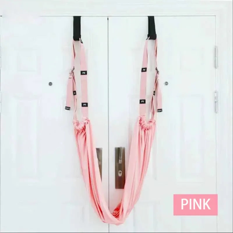 Aerial Yoga Hammock Swing Door Reverse Rope Stretch Belt Flexibility Stretch Leg Stretch Belt Ballet Dance Gymnastics Coach