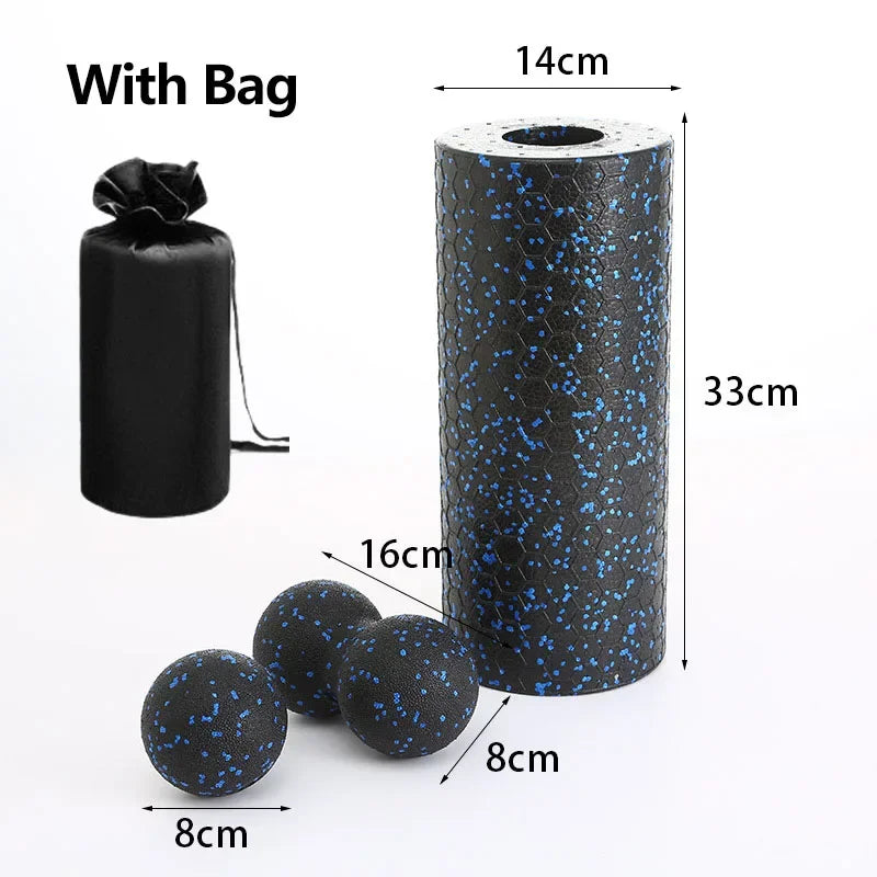 Hollow Yoga Roller Massage Peanut Ball Set EPP Fitness Foam Column For Back Pain Legs Hip Deep Tissue Stretching Muscle Relax