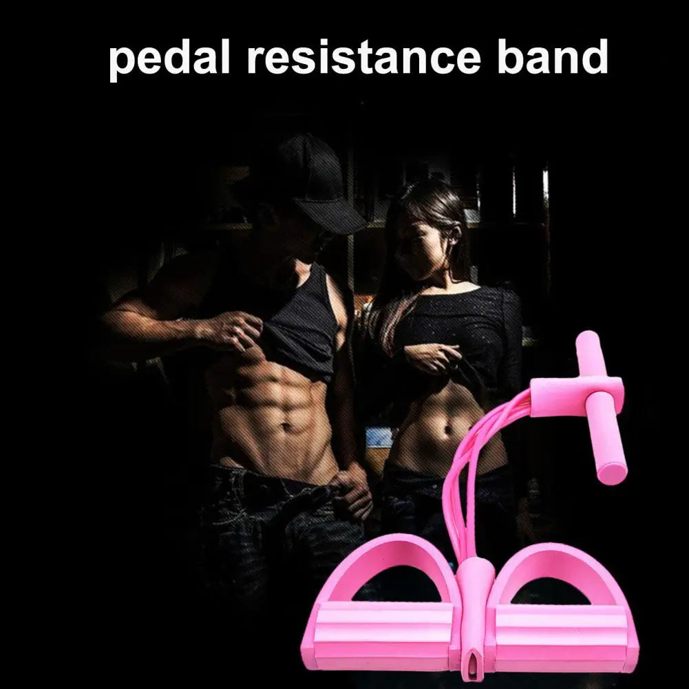 Resistance Band Tension Rope With Handle Portable Slimming Training Elastic Yoga Pedal Puller Resistance Band Fitness Equipment