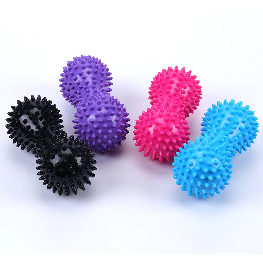 PVC Peanut Needle Ball Massage Point Grip Ball Tip Nail Fascia Yoga Ball Fitness Ball Inflatable Hedgehog Ball 1PC