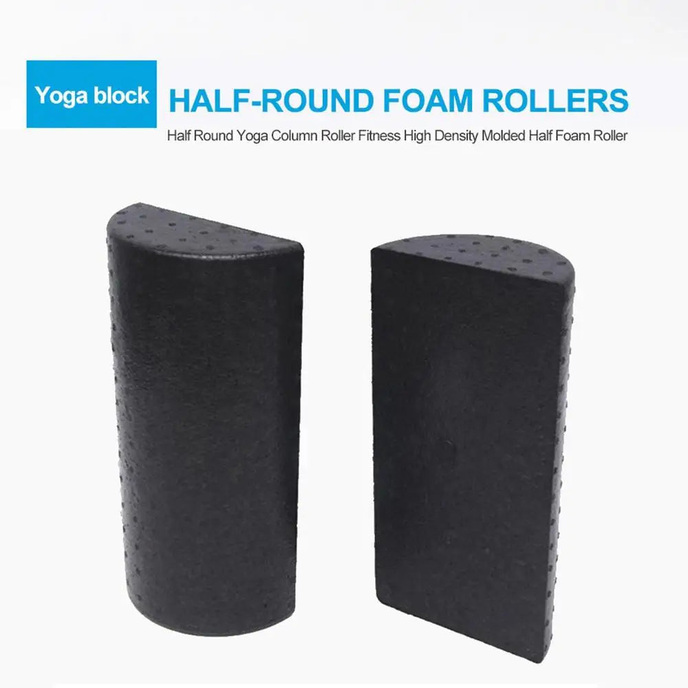 1pc 30cm Half Round EVA Foam Roller For Yoga Pilates Sport Fitness Equipment Balance Pad Yoga Blocks With Massage Floating Point