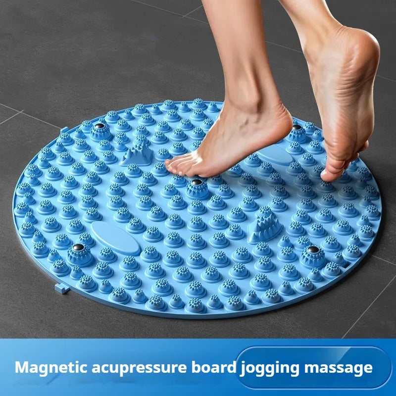 Foot Yoga Massage Acupressure Board Mat Muscle Relaxation Round Exercise Mat Fitness Foot Training Acupuncture Physiotherapy