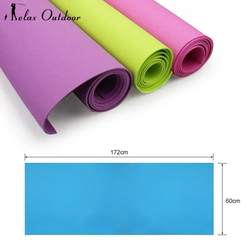 Yoga Mat Anti-skid Sports Fitness EVA Comfort Foam 4MM Thick Yoga Mat for Exercise Yoga and Pilates Gymnastics Mat