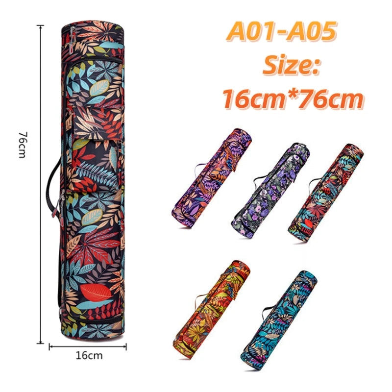 Printed Yoga Bag Yoga Mat Bag Men Women Sports Mat Bag Pilates Mat Backpack Fitness Dance Gym Mat Cover Sports Backpack Hot Sale