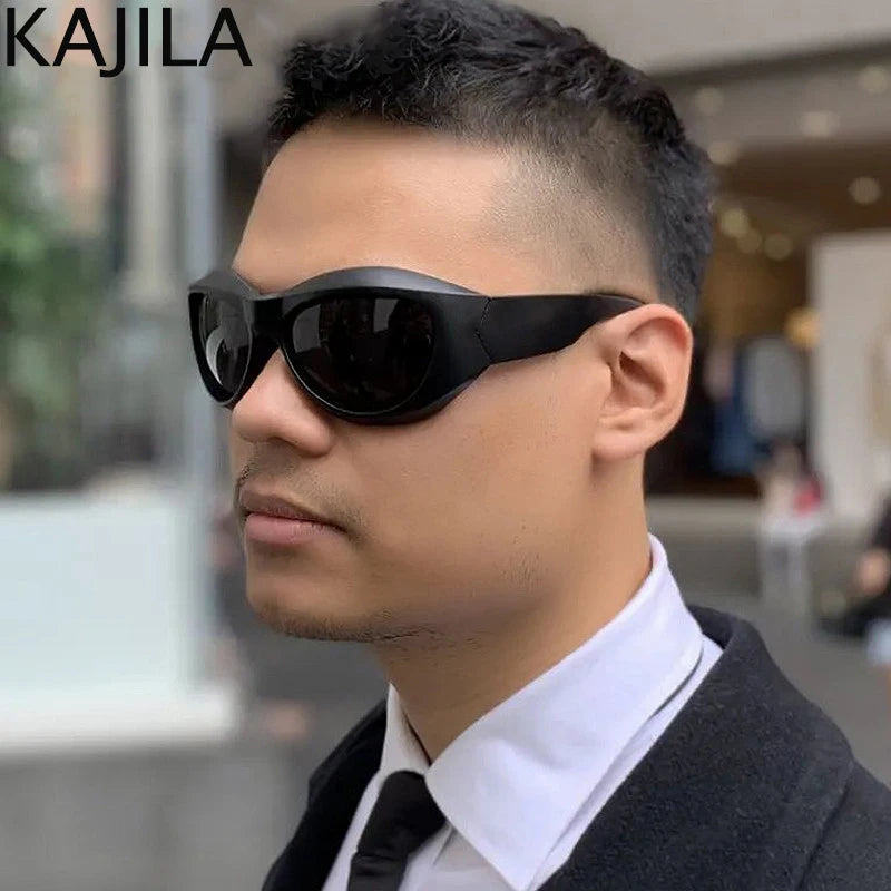 Cat Shop Boys - Cyber Y2K Punk Sunglasses Women Men Sports Square Sun Glasses for Ladies 2025 Luxury Brand Steampunk Sliver Eyewear Shades UV400