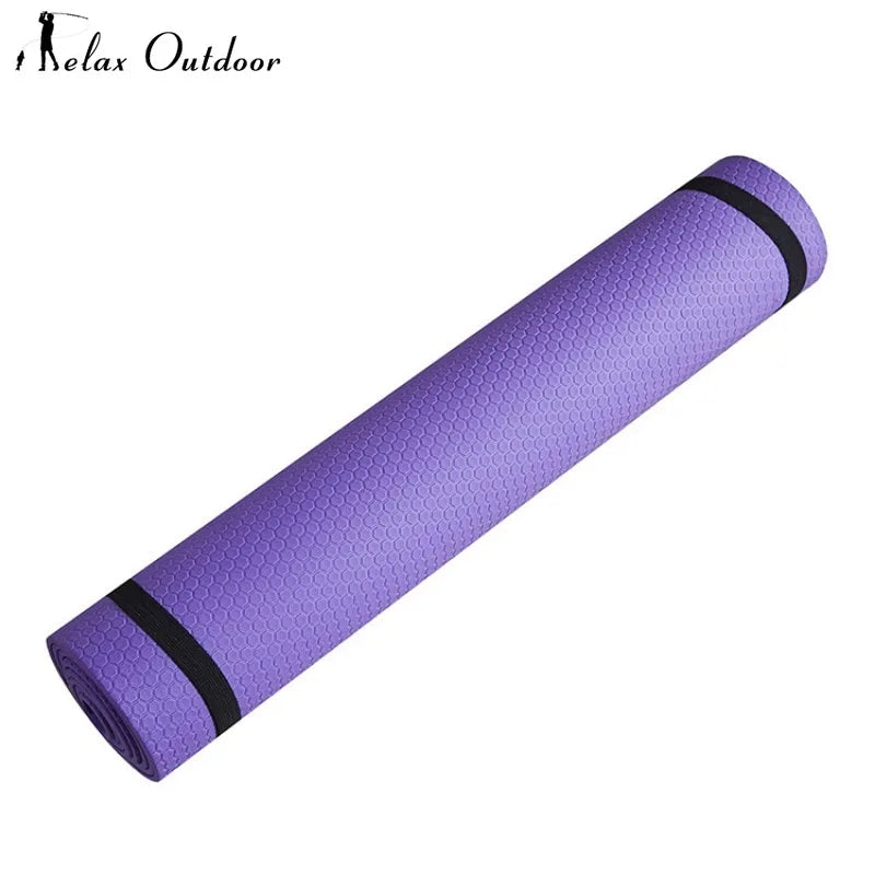 Yoga Mat Anti-skid Sports Fitness EVA Comfort Foam 4MM Thick Yoga Mat for Exercise Yoga and Pilates Gymnastics Mat