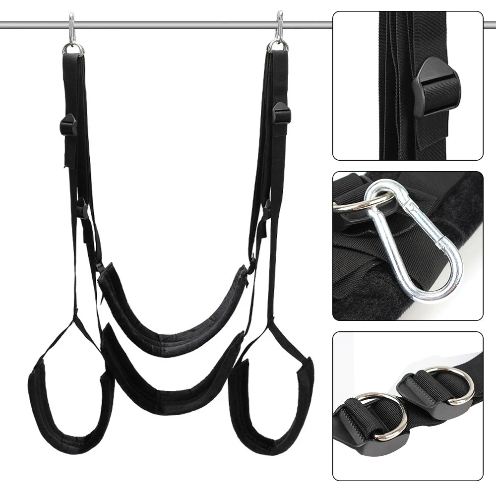 Sex Swing Strap Erotic Toys for Women Couples Adult Games Ankle Wrist Suspension Position Fetish Restraint Bondage Sex Furniture