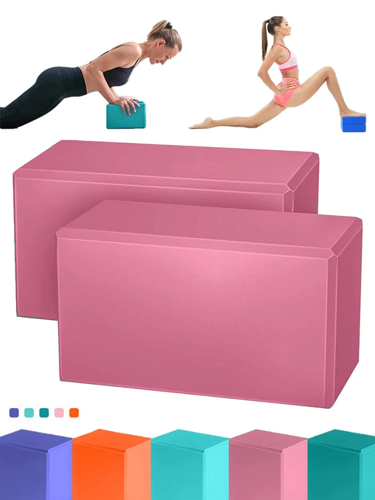 1pc High Density Yoga Foam Blocks Non-slip Solid Color Yoga Balance Fitness Dance Supplies For Yoga Pilates And Meditation