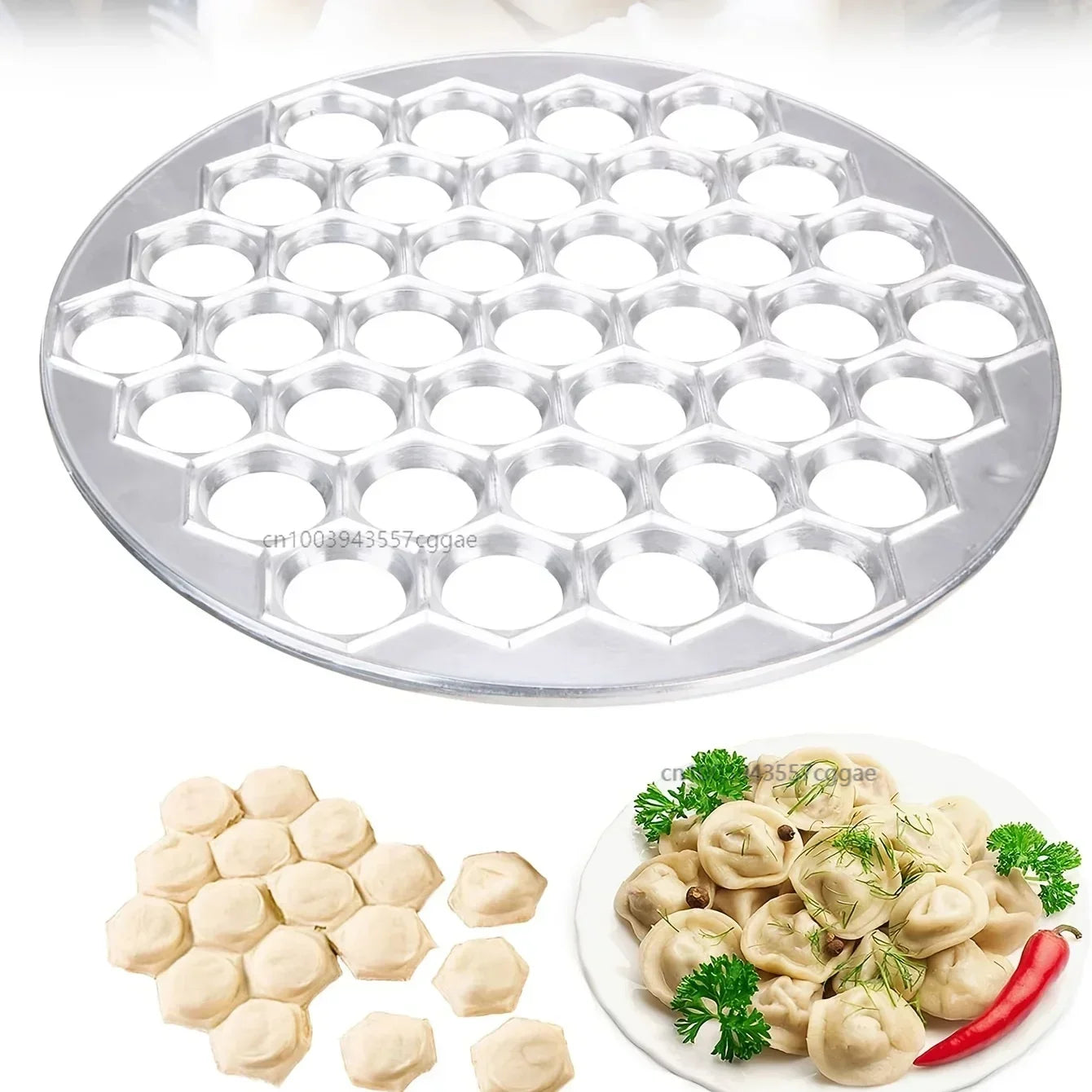 Russian Ravioli Maker Dumplings Mold 37 Holes Aluminum Alloy Pelmeni Metal Dumplings Make Mold Kitchen Ravioli Tools