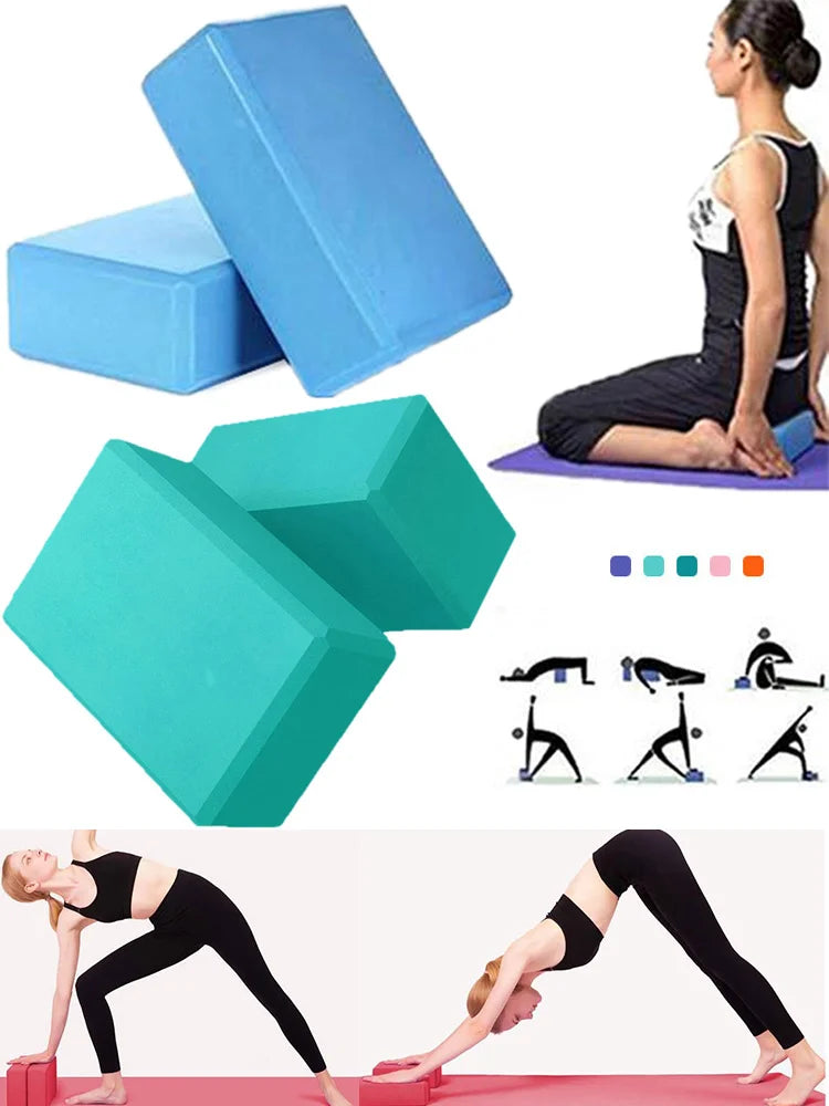 1pc High Density Yoga Foam Blocks Non-slip Solid Color Yoga Balance Fitness Dance Supplies For Yoga Pilates And Meditation