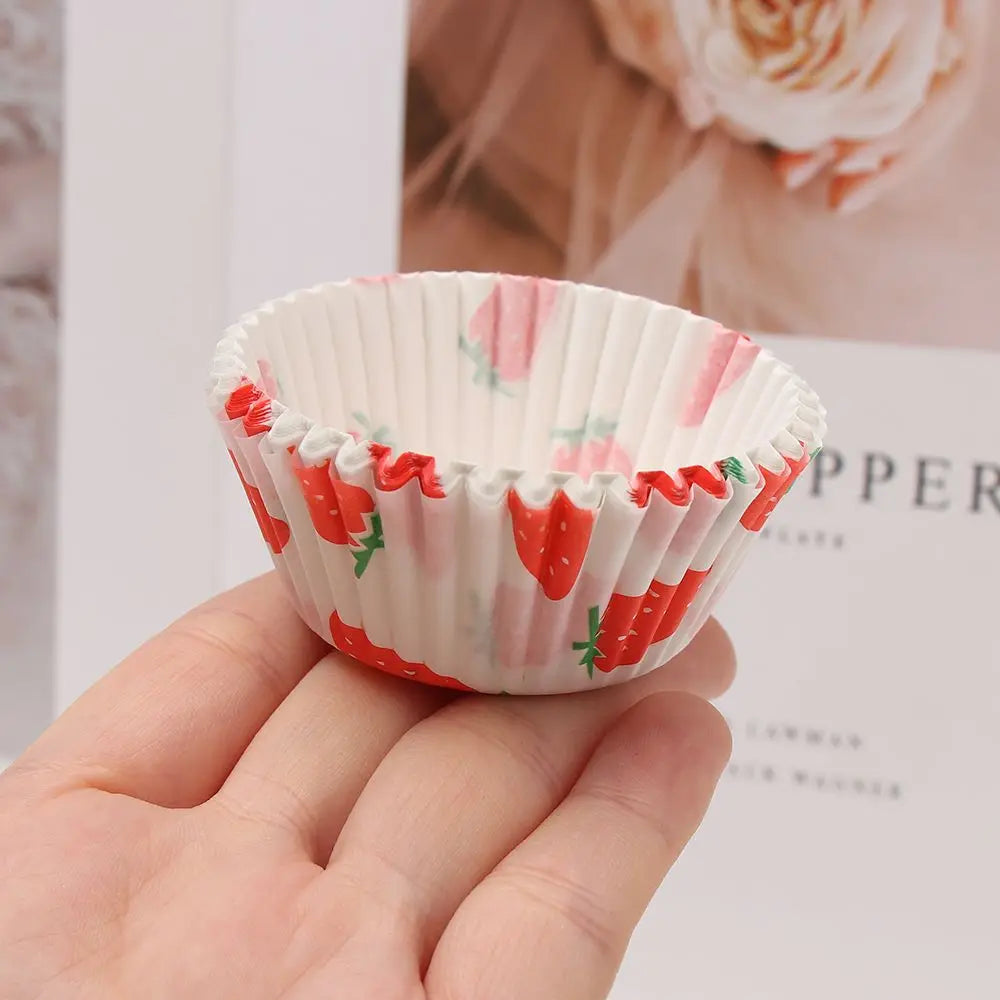 100PCS Cake Cups Paper Cupcake Liner Wrappers Cup Baking Muffin Boxes Cake Liners Cake Decorating Pastry Tools Bakeware Supplies