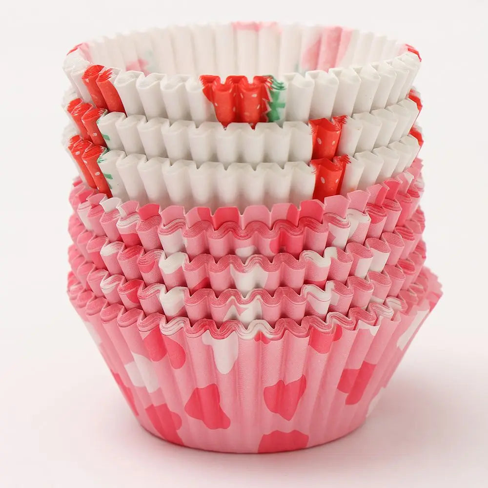 100PCS Cake Cups Paper Cupcake Liner Wrappers Cup Baking Muffin Boxes Cake Liners Cake Decorating Pastry Tools Bakeware Supplies