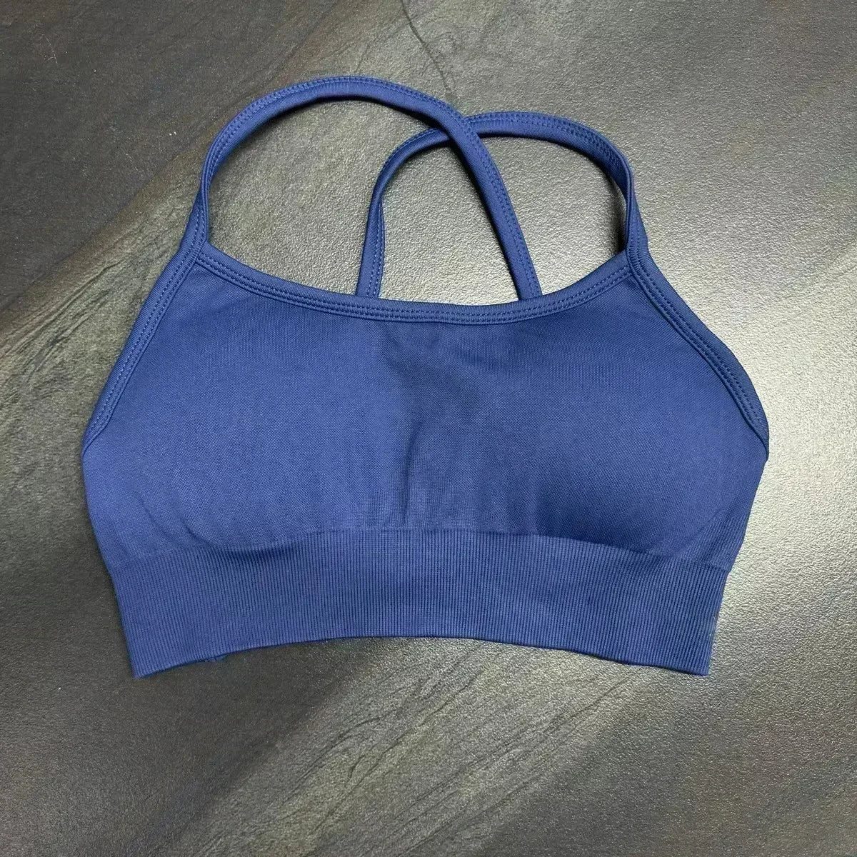 Dynamic Backless Sports Bra Women Seamless Yoga Top Bra Medium Support Padded Gym Crop Top Stretchy Fitness Sports Top