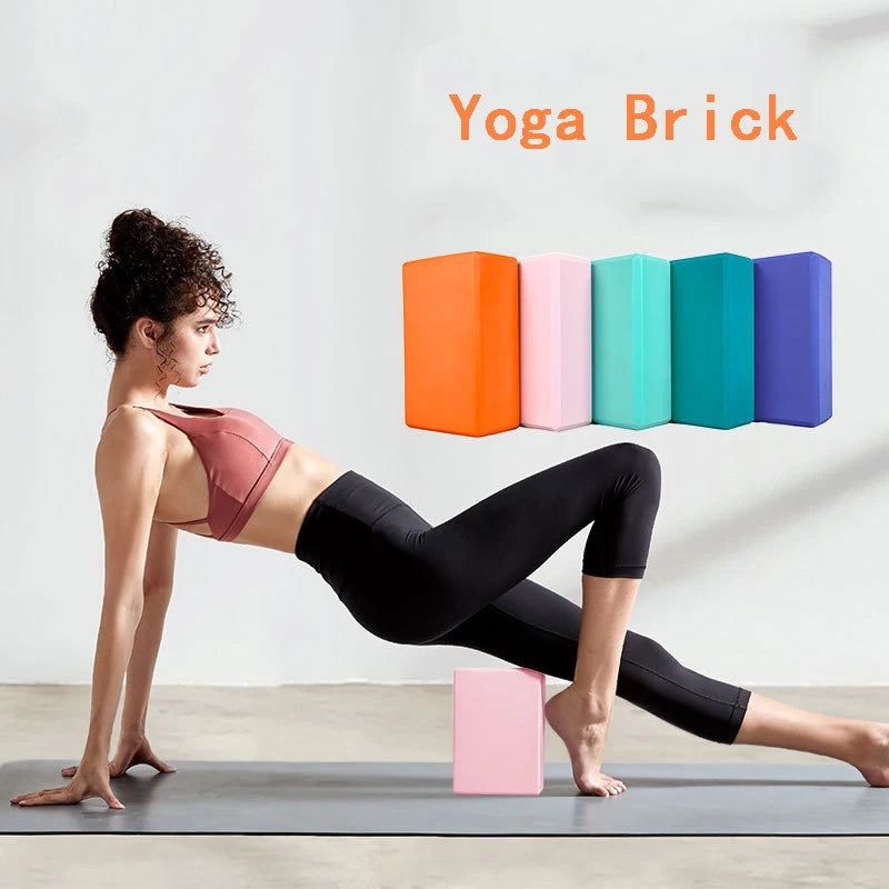 Colored EVA Yoga Block Brick Non-Slip Body Shaping Health Training Sports Stretching Exercise Pilates Gym Foam Fitness Equipment