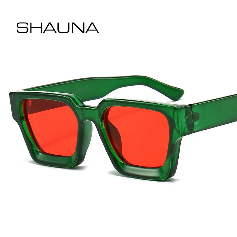 Cat Shop Boys - SHAUNA Ins Popular Women Square Sunglasses Retro Men Tinted Shades UV400