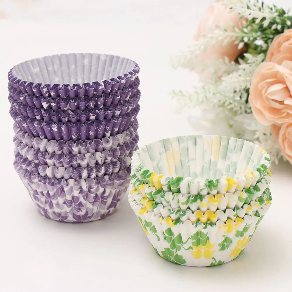 100PCS Cake Cups Paper Cupcake Liner Wrappers Cup Baking Muffin Boxes Cake Liners Cake Decorating Pastry Tools Bakeware Supplies