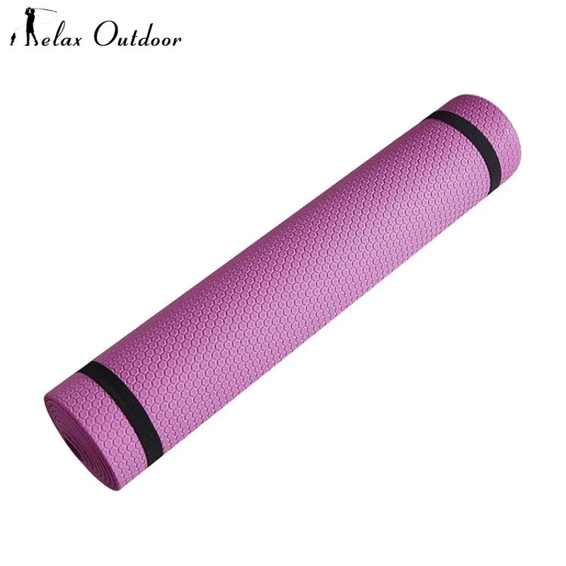 Yoga Mat Anti-skid Sports Fitness EVA Comfort Foam 4MM Thick Yoga Mat for Exercise Yoga and Pilates Gymnastics Mat