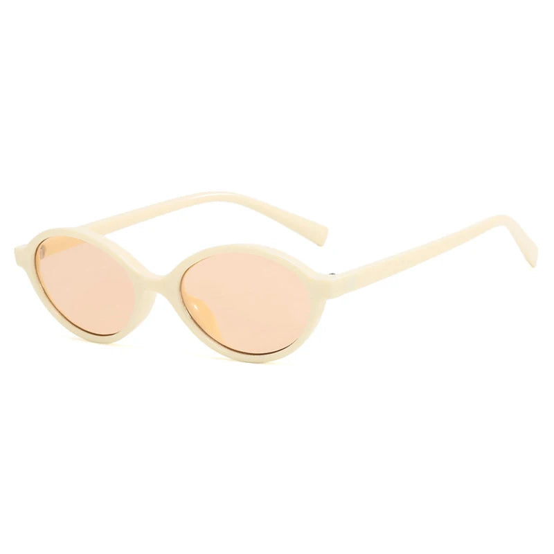 Sexy Small Oval Leopard Sunglasses Women Lovely Ins No Makeup Plain Glasses Frame Men Eyewear Cute Decorative Computer Glasses