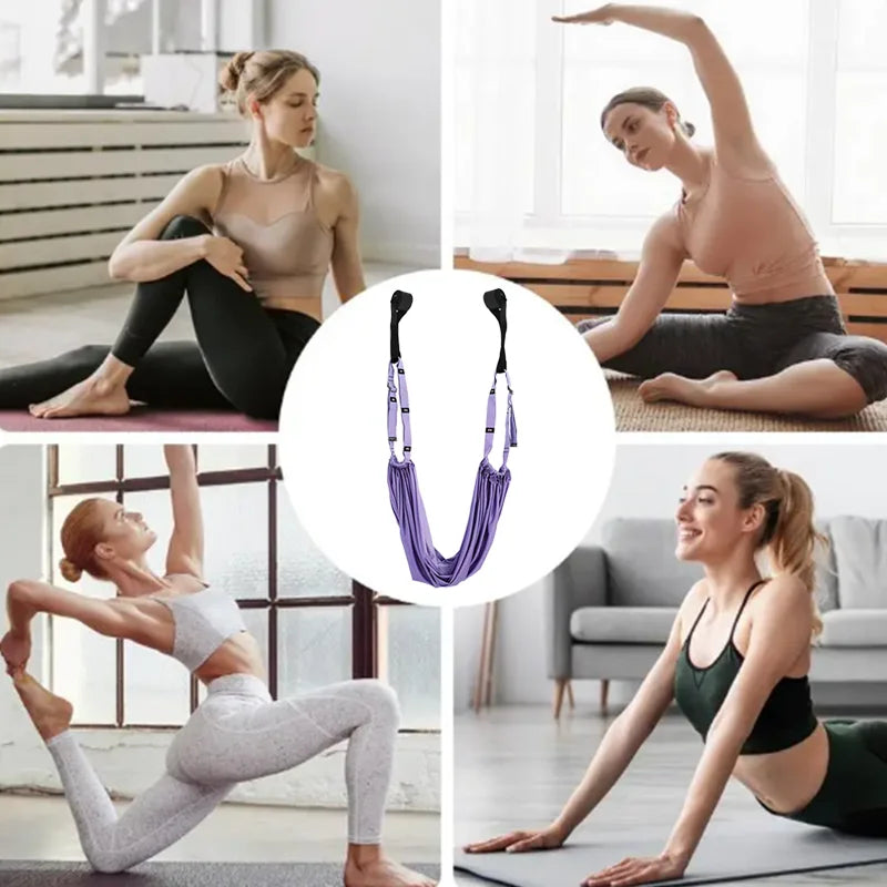 Aerial Yoga Hammock Swing Door Reverse Rope Stretch Belt Flexibility Stretch Leg Stretch Belt Ballet Dance Gymnastics Coach