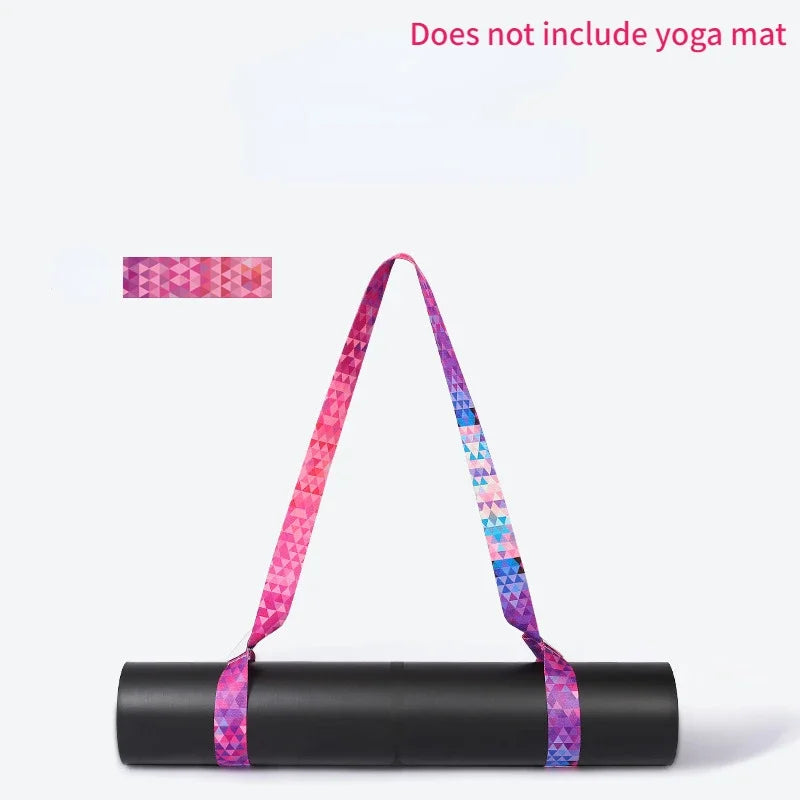 Yoga Mat Strap Belt Adjustable Sports Sling Shoulder Carry Strap Belt Exercise Stretch Fitness Equiment Elastic Yoga Belt