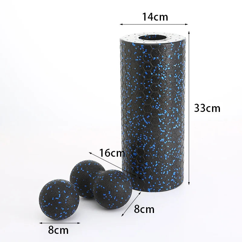 Hollow Yoga Roller Massage Peanut Ball Set EPP Fitness Foam Column For Back Pain Legs Hip Deep Tissue Stretching Muscle Relax