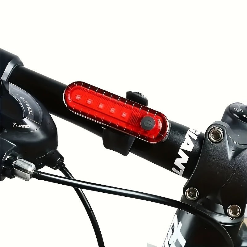 Cat Shop Boys - A USB Rechargeable LED Bicycle Light Set, Including Front And Rear Aluminum Bicycle Lights, a Front Light, a Power Bank, And a Phone Holder.