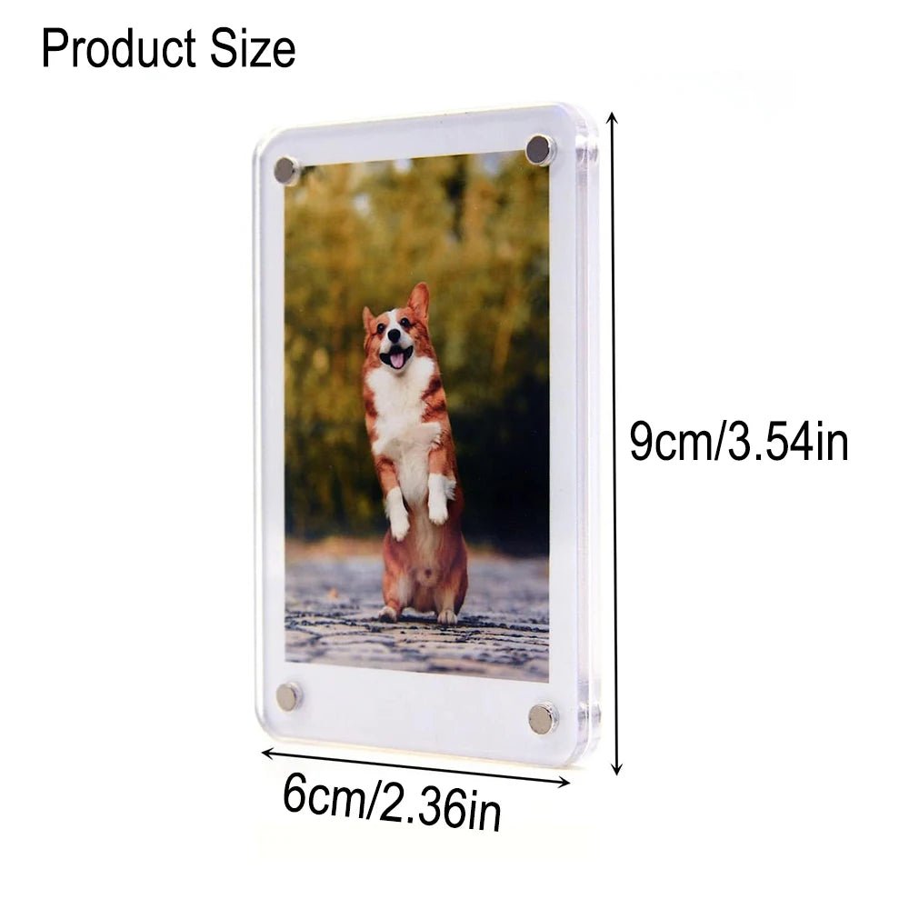 Cat Shop Boys - Acrylic Refrigerator Magnetic Frame, Clear Reversible Refrigerator Magnet Photo Frame, Display Frame, For Fujifilm