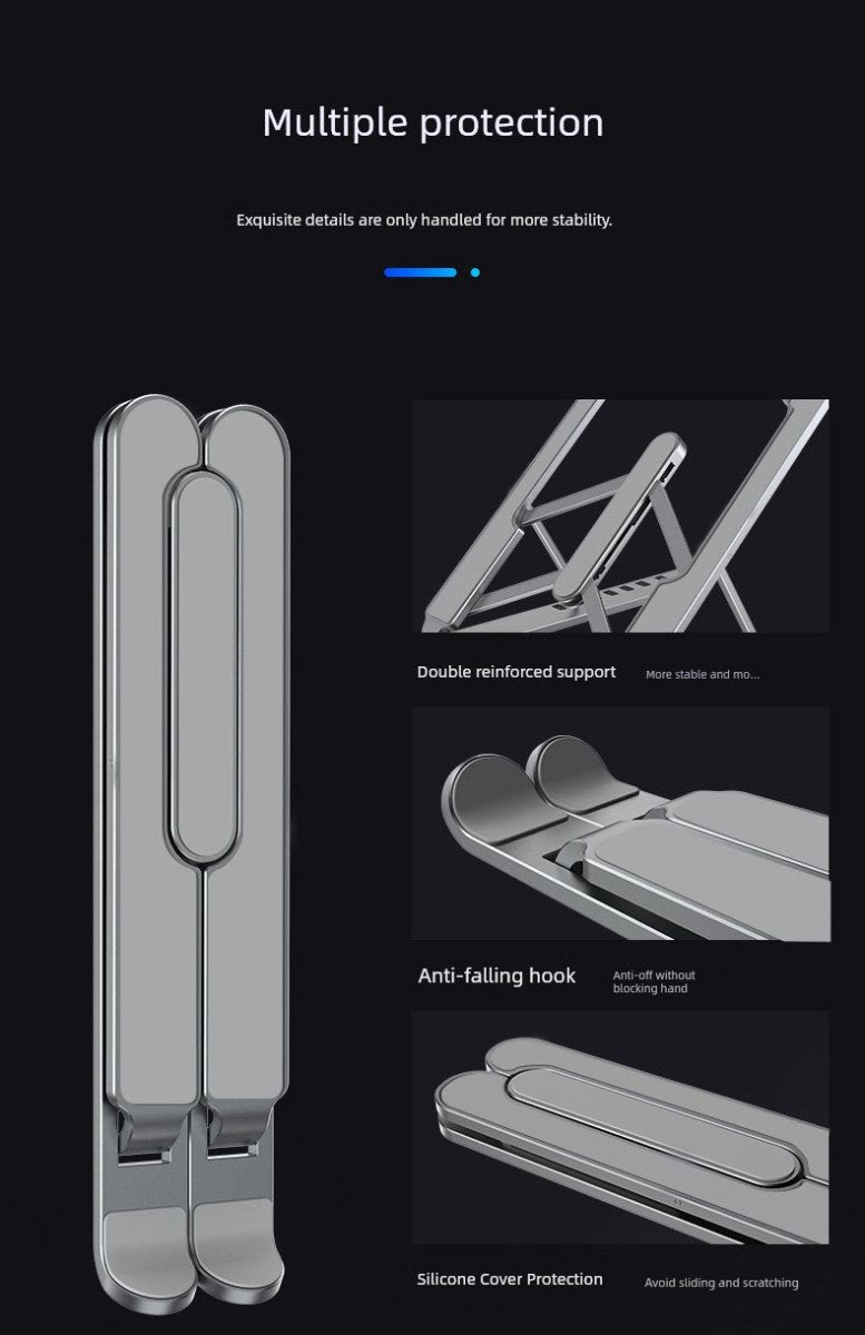 Cat Shop Boys - Adjustable Laptop Stand – Folding Aluminum Alloy Cooling Bracket