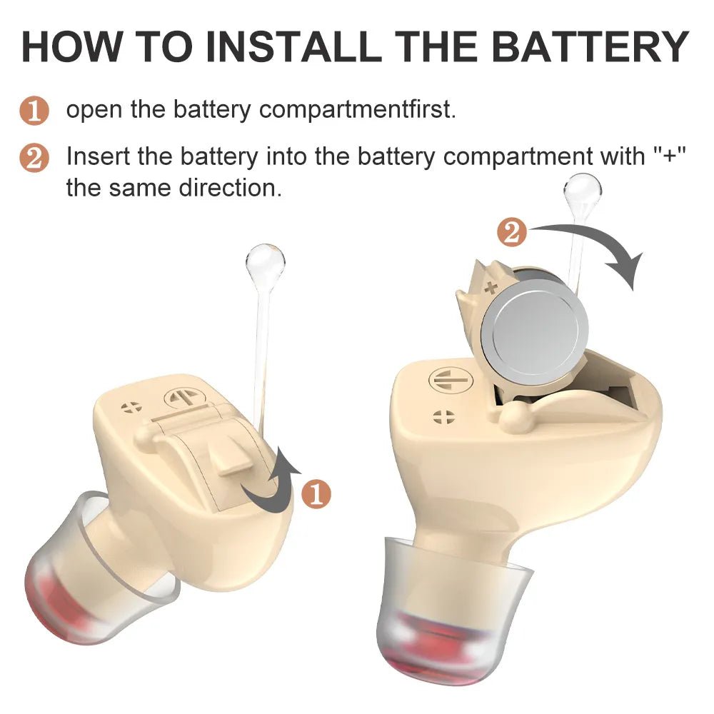 Cat Shop Boys - Advanced CIC Invisible Digital Hearing Aid - Clear, Invisible and Powerful Mini Wireless Hearing Aid for Elderly Deafness