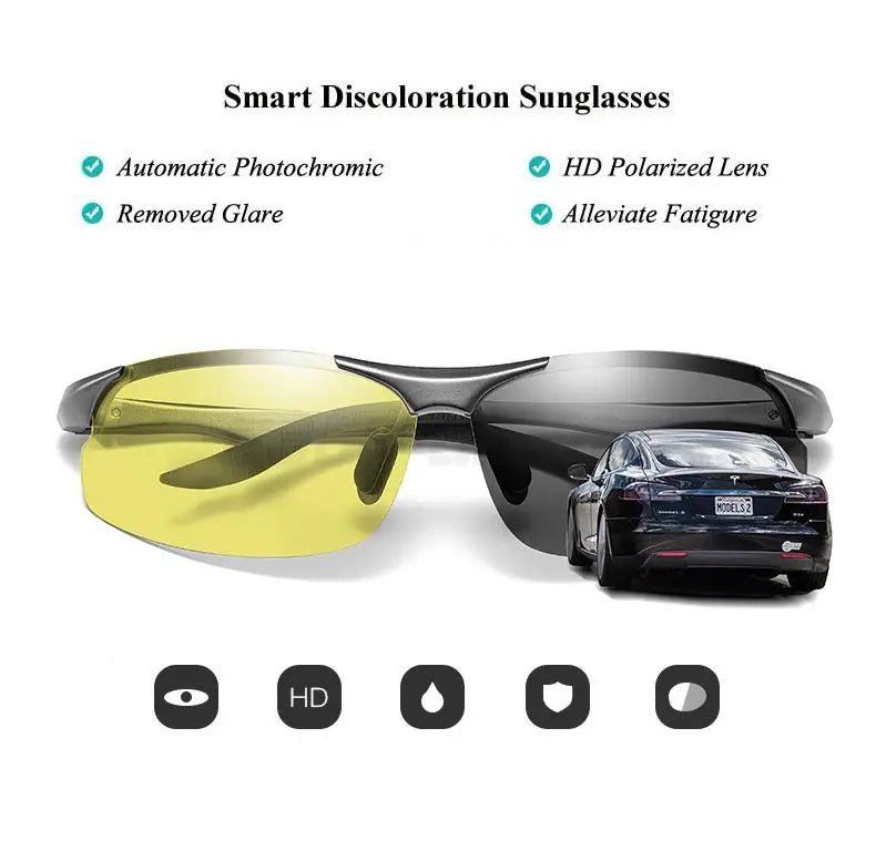 Cat Shop Boys - Aluminum HD Polarized Photochromic Sunglasses Men Driving Sun Glasses Male Outdoor Sport Eyewear Anti - UV oculos de sol masculino