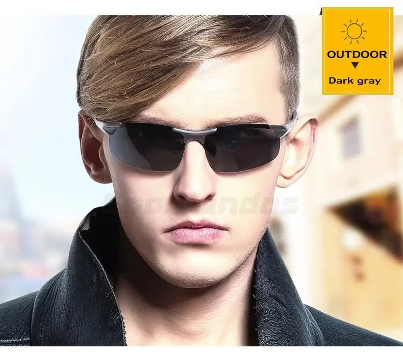 Cat Shop Boys - Aluminum HD Polarized Photochromic Sunglasses Men Driving Sun Glasses Male Outdoor Sport Eyewear Anti - UV oculos de sol masculino