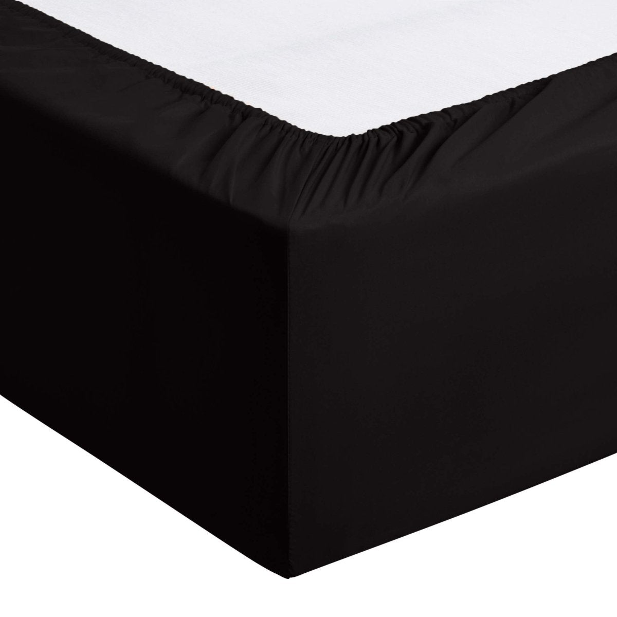 Cat Shop Boys - Amazon Basics Lightweight Super Soft Easy Care Microfiber 4 Piece Bed Sheet Set with 14 - Inch Deep Pockets, Queen, Black, Solid