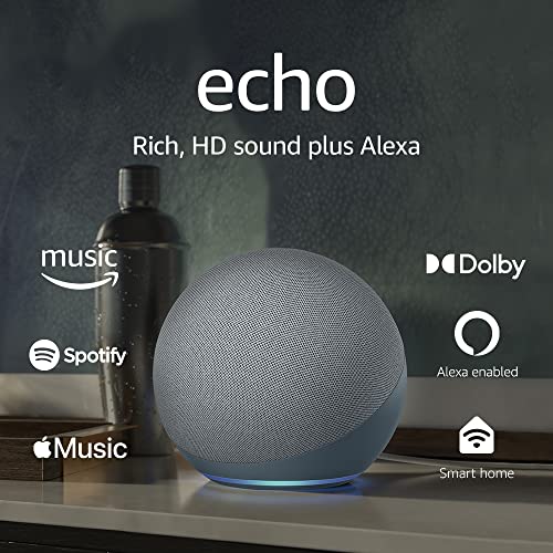 Cat Shop Boys - Amazon Echo (newest model), With premium sound, smart home hub, and Alexa, Twilight Blue