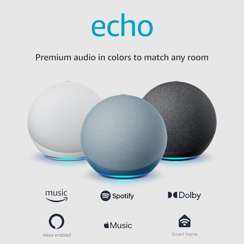 Cat Shop Boys - Amazon Echo (newest model), With premium sound, smart home hub, and Alexa, Twilight Blue