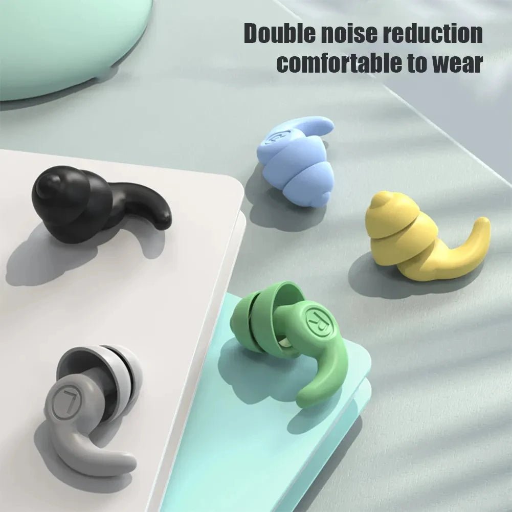 Cat Shop Boys - Anti Noise Silicone Earplug Sleep Noise Reduction Ear Plug Canceling Soundproof Ear Plugs Waterproof Swimming Soft Ear Protector