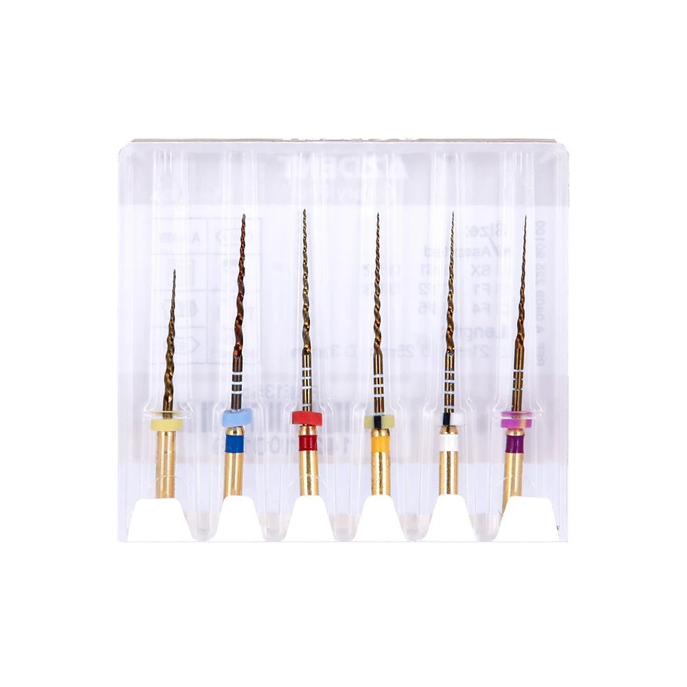 Cat Shop Boys - Azdent 6pcs/Pack 25mm SX Dental Files Root Canal Use Rotary Heat Activated Endodontic Files Rotating File Dentistry Instruments