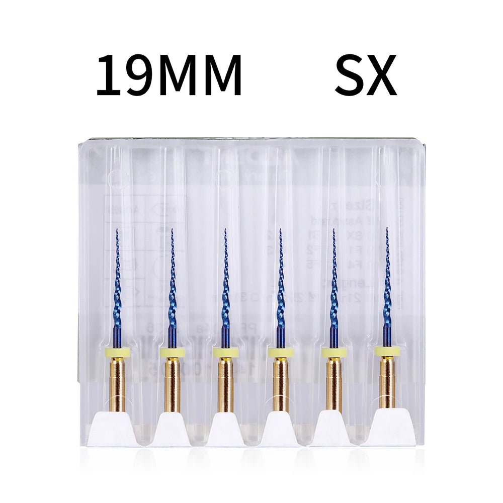 Cat Shop Boys - Azdent 6pcs/Pack 25mm SX Dental Files Root Canal Use Rotary Heat Activated Endodontic Files Rotating File Dentistry Instruments