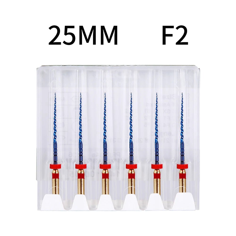 Cat Shop Boys - Azdent 6pcs/Pack 25mm SX Dental Files Root Canal Use Rotary Heat Activated Endodontic Files Rotating File Dentistry Instruments